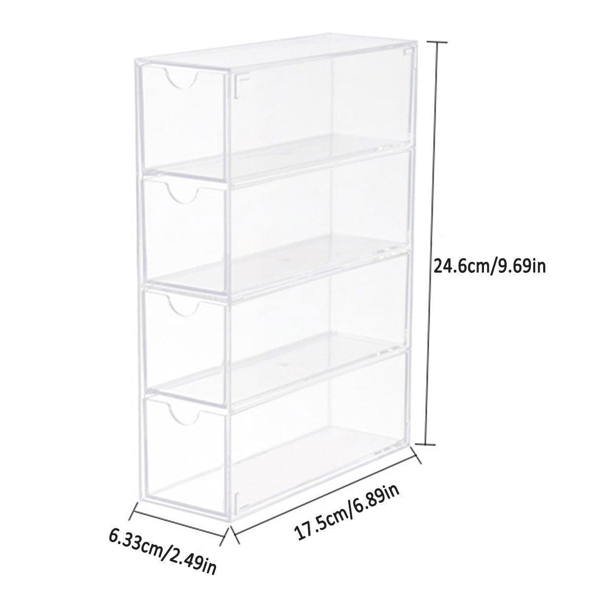 Stackable Acrylic Glasses Sunglasses Display Box Four Layer Drawer Storage