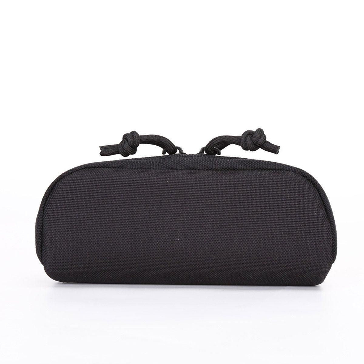2-Piece Black Zipped Eyewear Case Set