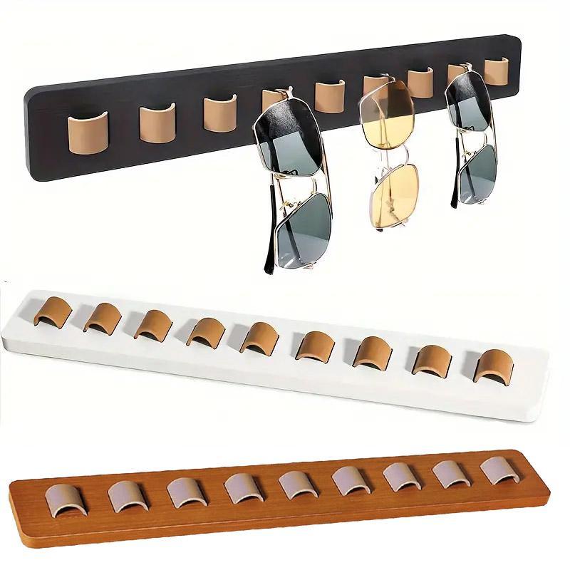 Wall Mount Glasses Storage Rack for Sunglasses Organizer Home Display Rack - White