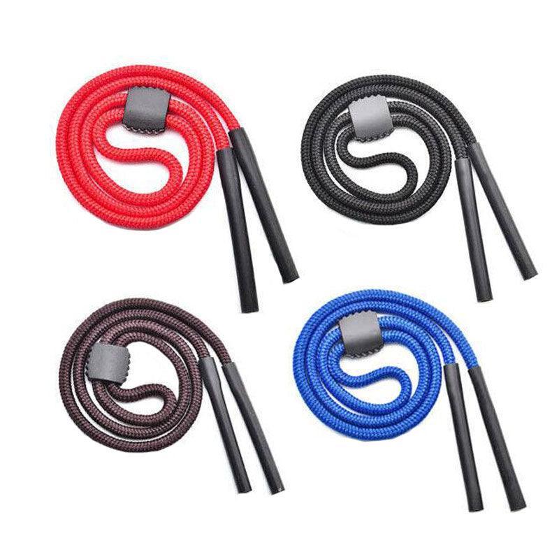 Glasses Lanyard Sports Comfortable Nylon Adjustable Spectacles Neck Strap Cord - Black