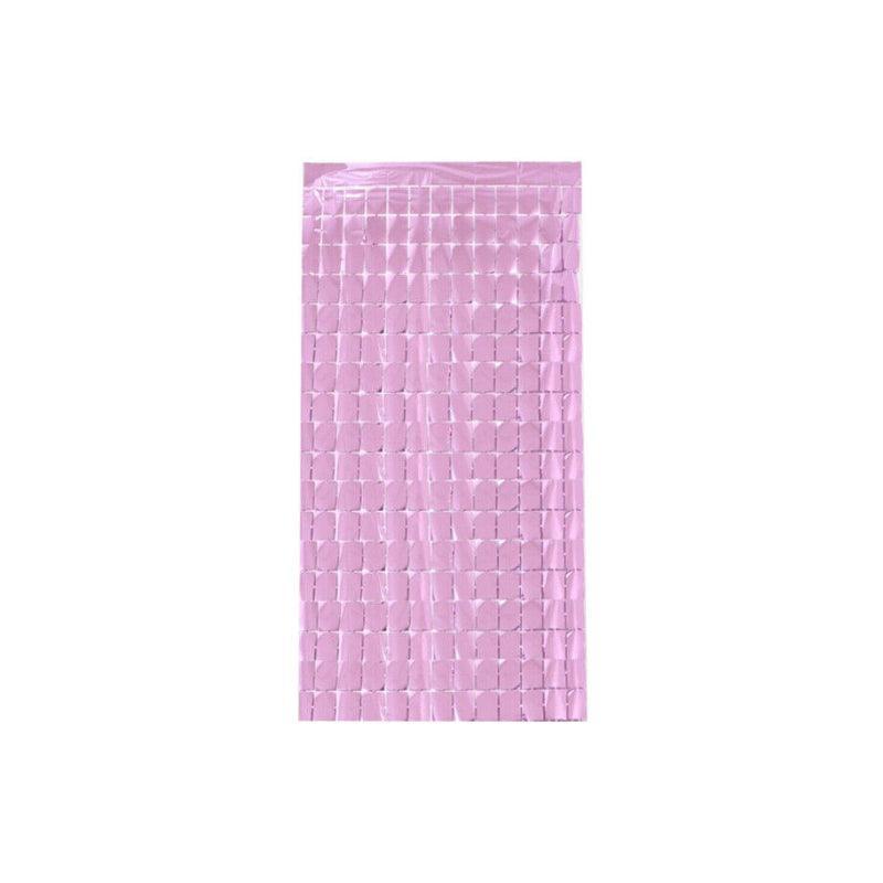 Rectangle Tinsel Curtain Shimmer Wall Backdrop 2M Length Party Decoration Sequin - Green