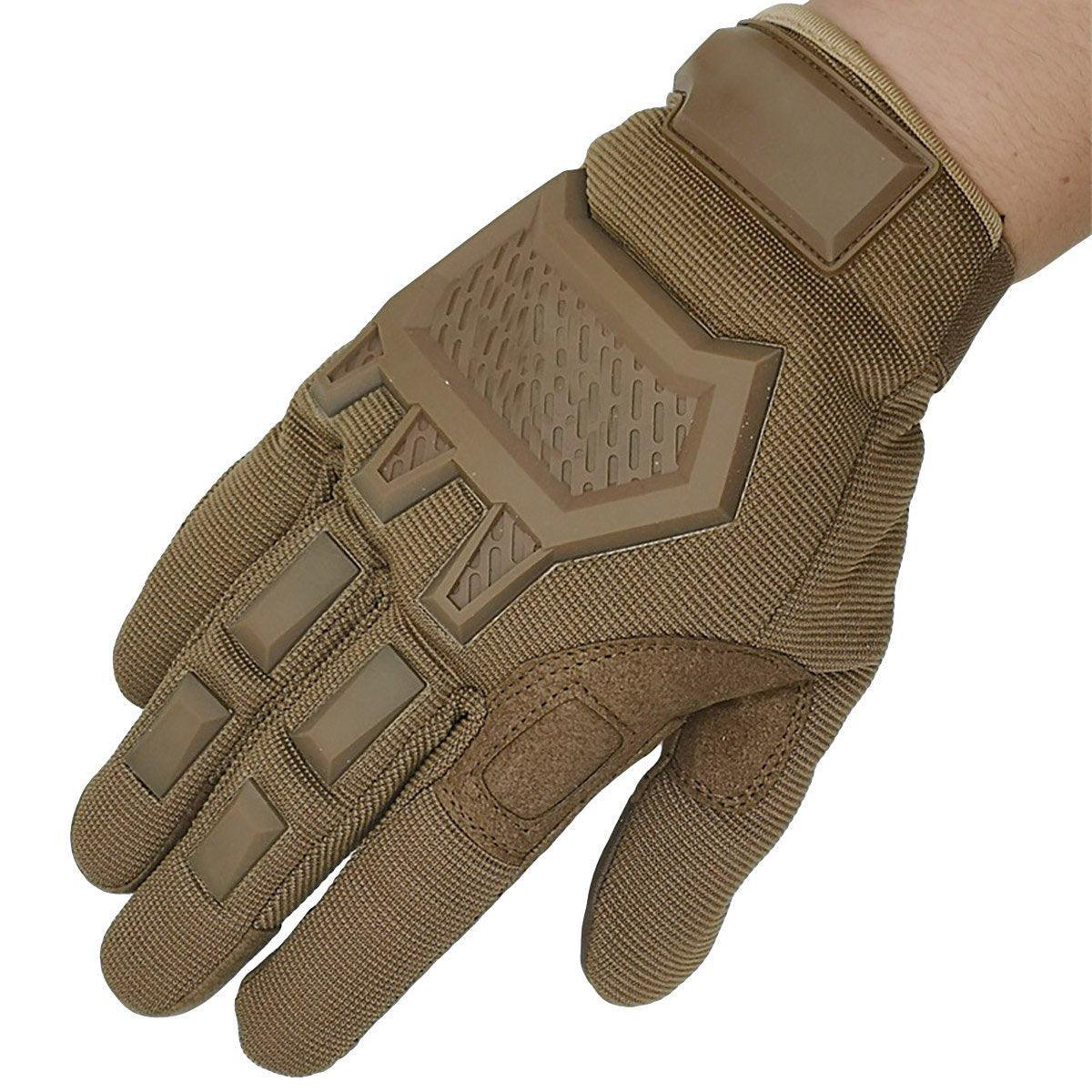 Tactical Full Finger Motorcycle Training Touchscreen Outdoor Sports Gloves - Black-XL