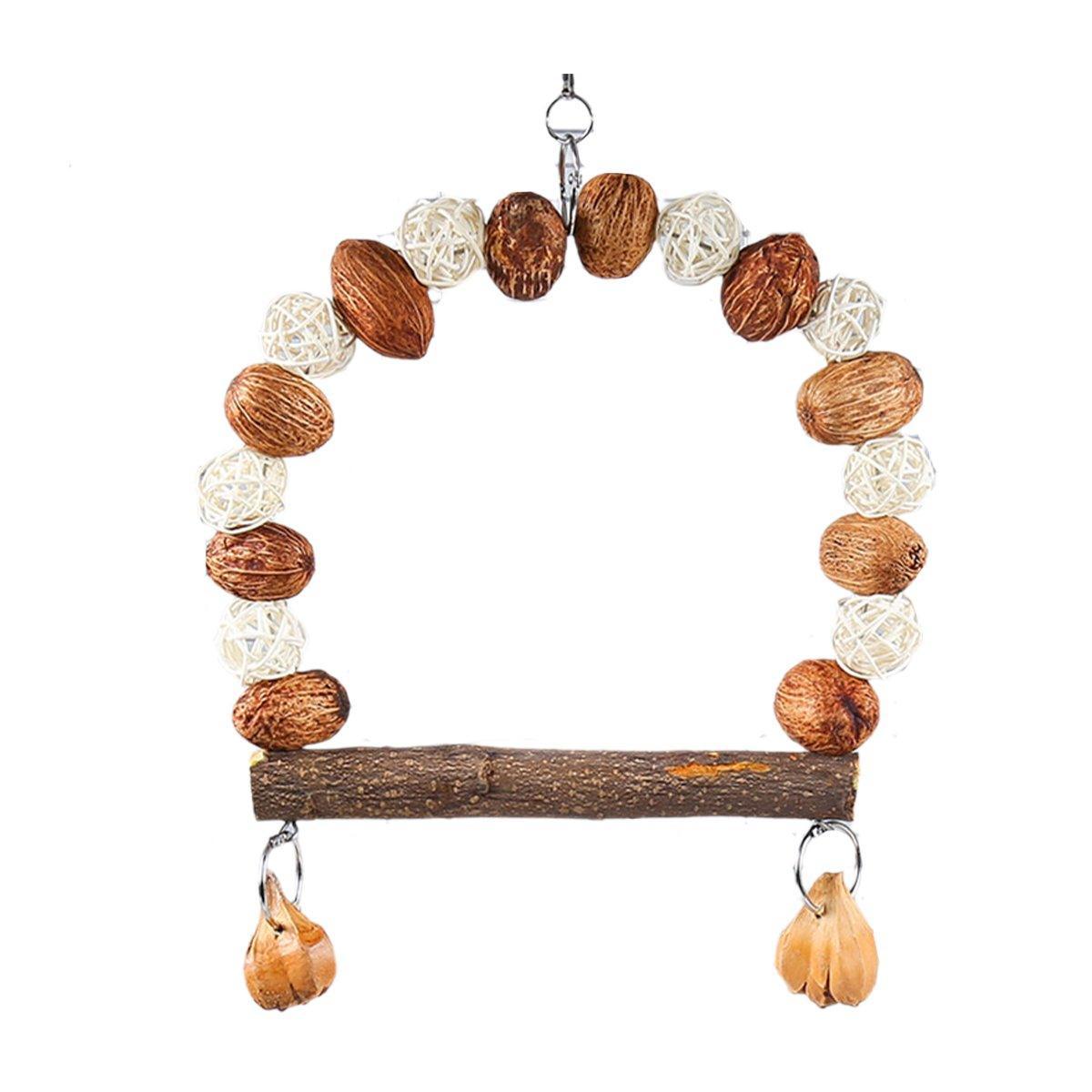 Parrot Chew Toy For Training Climbing Grinding Teeth Relief Durable Bird Toy - Pine Cones