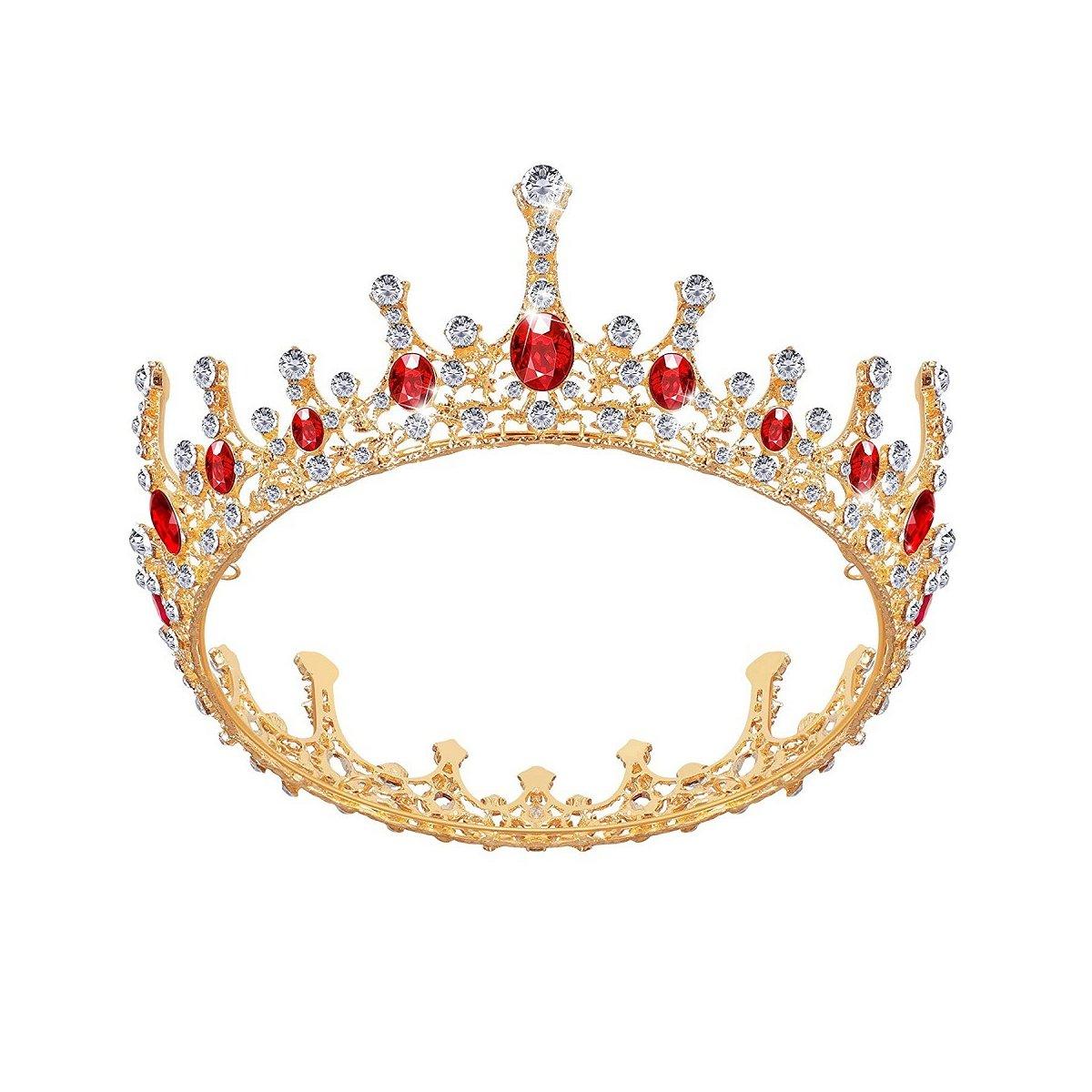 Vintage Princess Wedding Crown Hair Accessories Bridal Round Tiara Headpiece