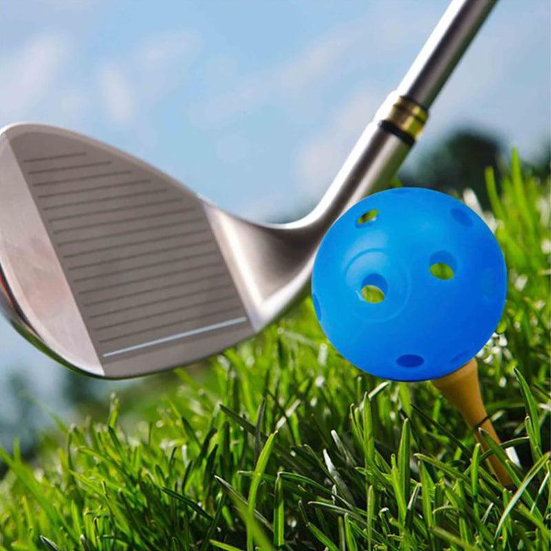 50PCS Plastic Whiffle Airflow Hollow Golf Practice Training Balls Golf Sport