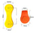 1Pc Silicone Golf Hat Clip Ball Marker Holder with Secure Attachment Design - Orange
