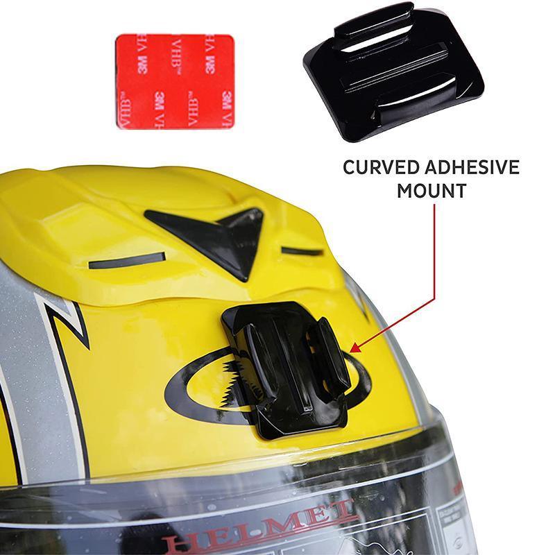 8Pcs Flat Curved Adhesive Mount Helmet Accessories For Gopro Hero 8/7/2 /3+/6/5