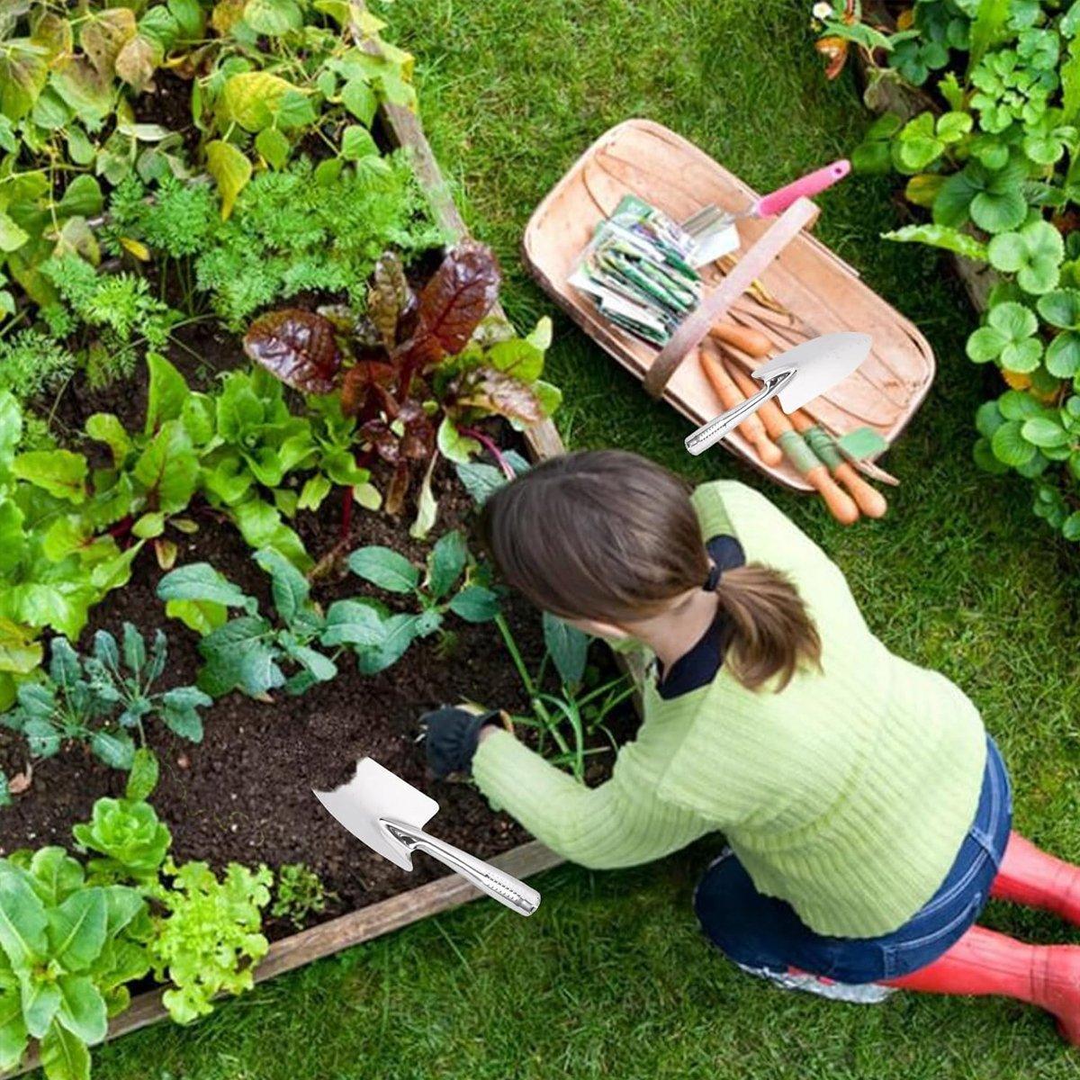 Stainless Steel Scale Spade Gardening Shovel Small Gardens Succulents Plant Tool