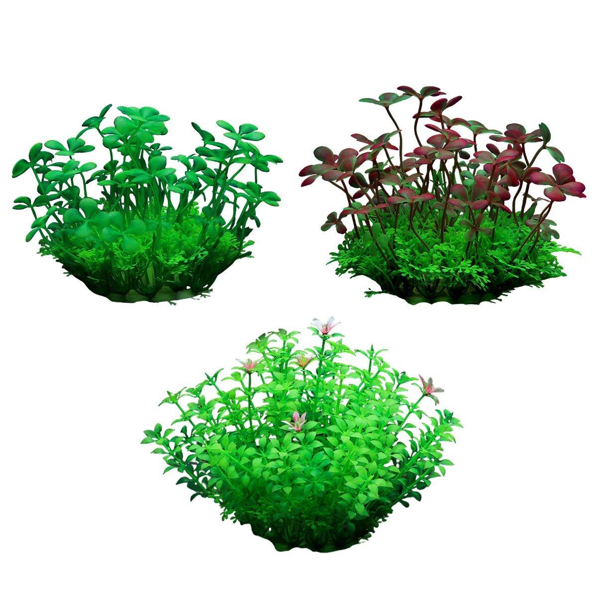 Artificial Water Grass Fish Tank Decoration Aquarium Landscape Simulation Plants - 04-3PCS