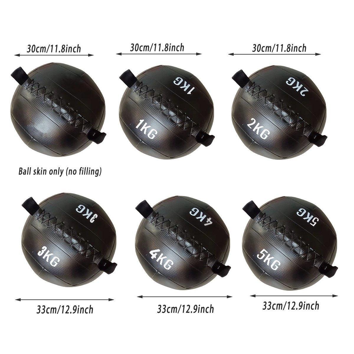 Non-Elastic Soft Squat Wall Ball for Solid Gravity and Balance Training Workouts - 3kg