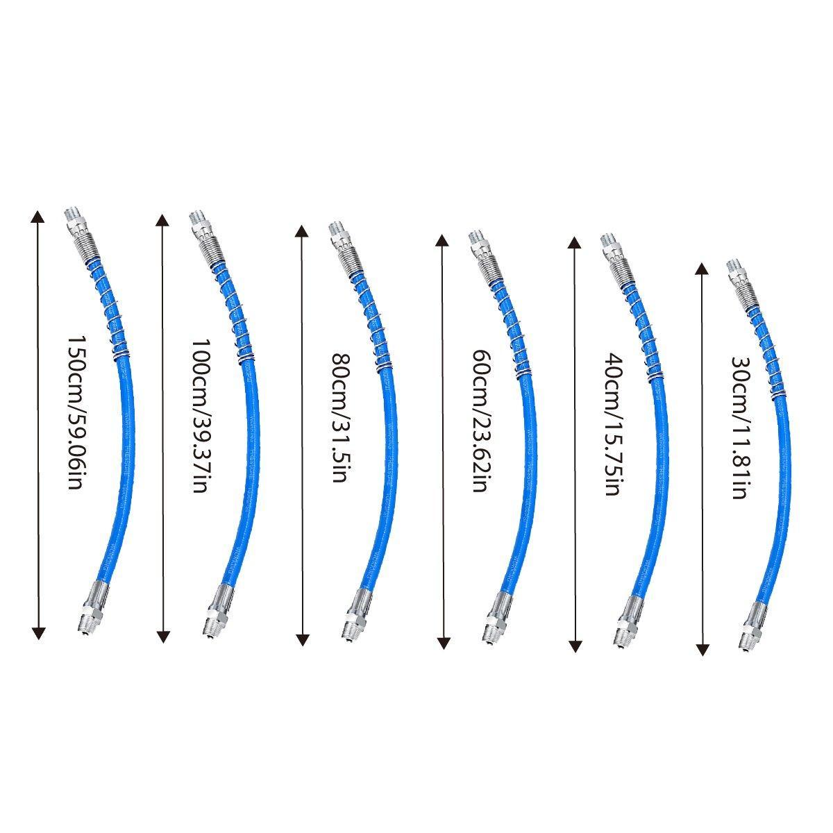 Grease Gun Hose Barrel Nozzle Kit Soft Tube Accessories for Automotive Grease - 150cm