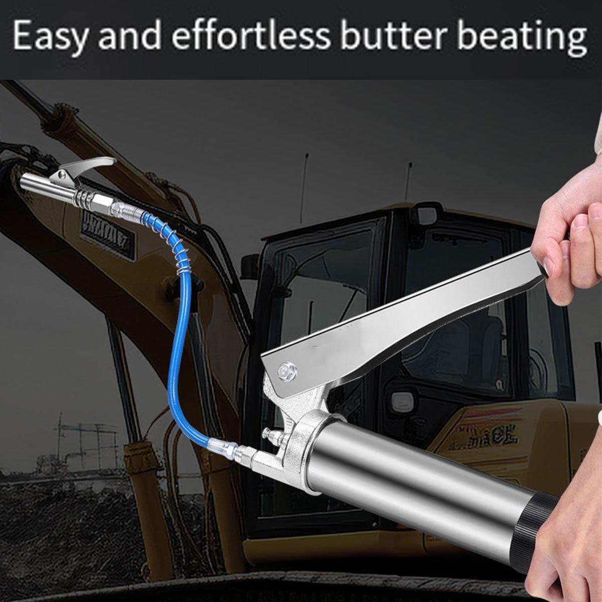 Grease Gun Hose Barrel Nozzle Kit Soft Tube Accessories for Automotive Grease - 150cm