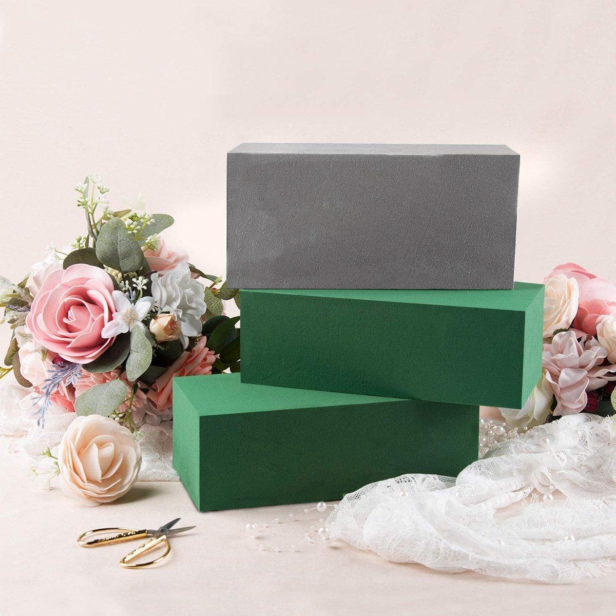 Floral Foam Blocks for Dry Wet Artificial Flower Arrangements Florist Supplies - Dry 2PCS