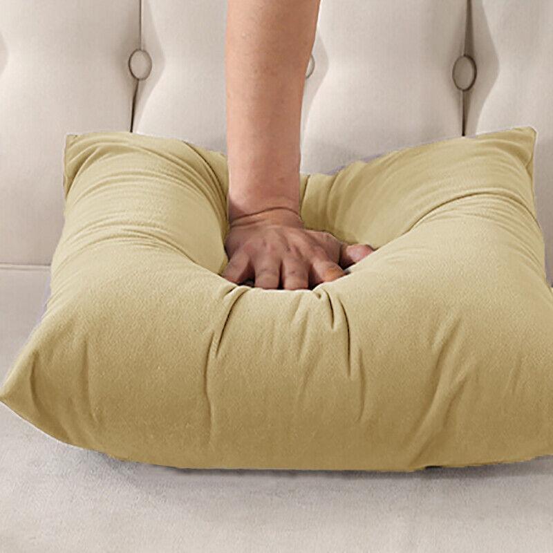 40x40cm Multicoloured Plain Solid Colour Cushion Cover Covers Decorative Pillow Case - Grey