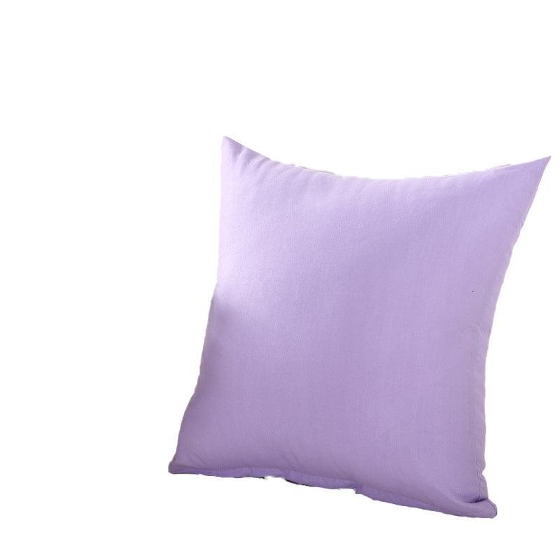 40x40cm Multicoloured Plain Solid Colour Cushion Cover Covers Decorative Pillow Case - Grey