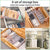 Foldable Drawer Organizer Divider Bra Sock Underwear Storage Closet Wardrobe - Grey with 6 Boxes