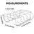 Barbecue Grill Net Outdoor BBQ Rack Cooking Basket Baking Tool Picnic Camping - Black