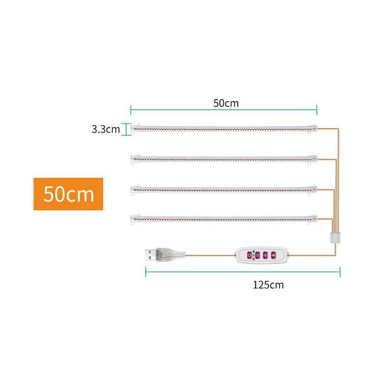 Led Grow Light Tube Strip Full Spectrum Lamp For Indoor Plant Flower Veg Growing