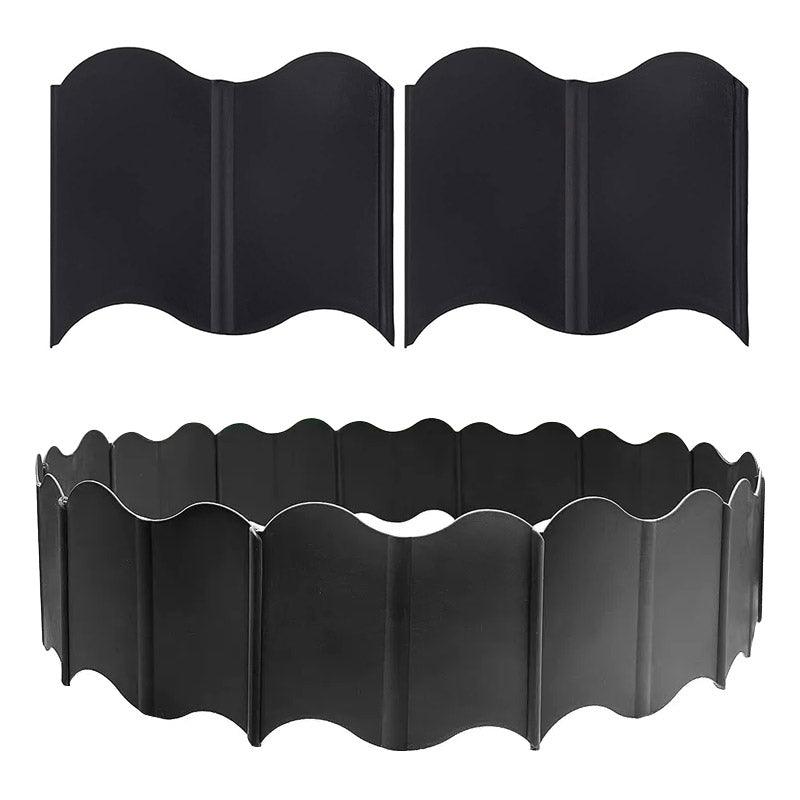 20PCS Garden Edging Fence Decorative Plastic Lawn Border Panels Landscaping - Green