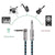 3M Guitar Amp Cable 6.35mm Mono Jack to Jack Lead for Electric Instruments - 3M Black Cable