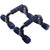 H Shaped Push Up Bars Home Fitness Equipment for Chest Arm Shoulder Training - Orange