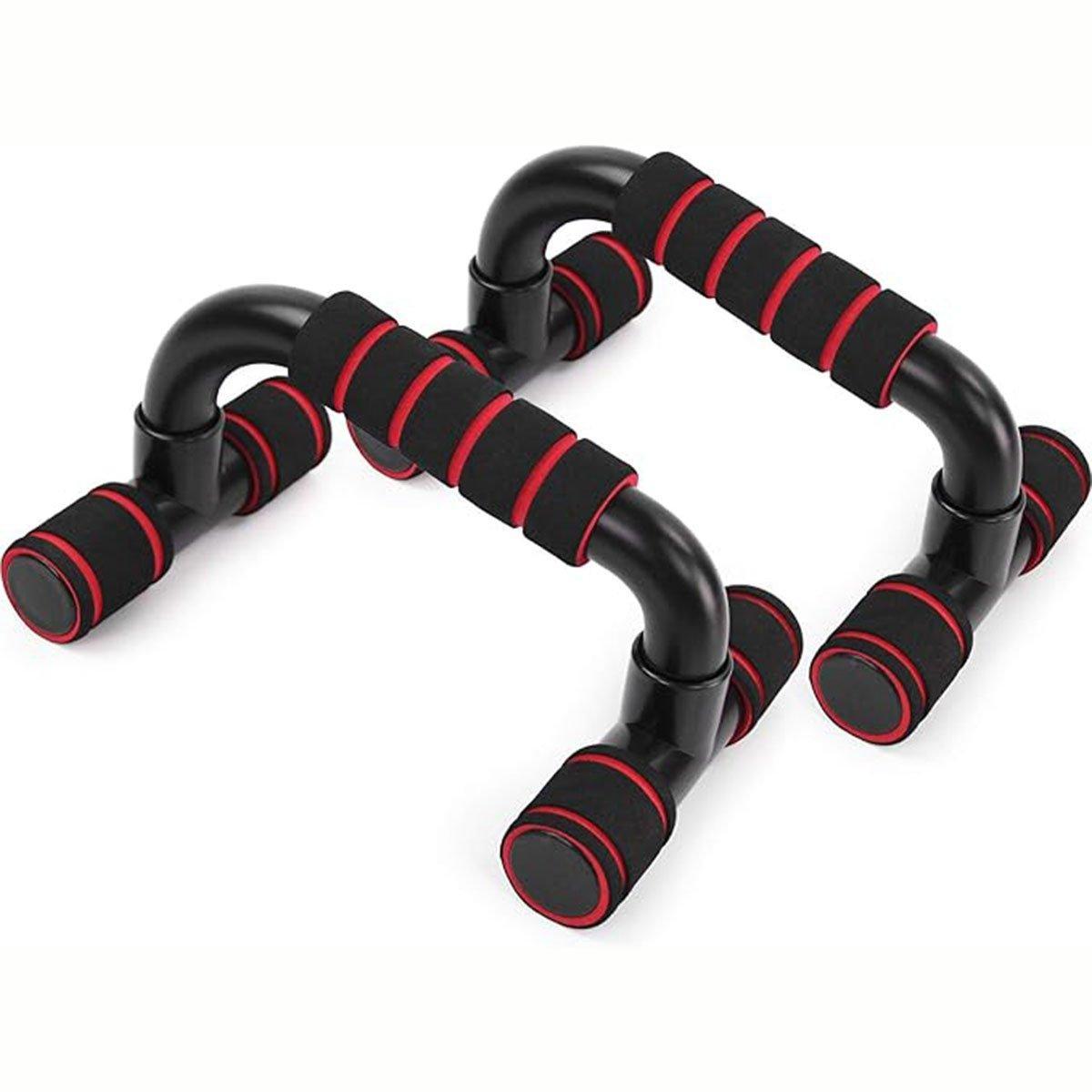 H Shaped Push Up Bars Home Fitness Equipment for Chest Arm Shoulder Training - Orange