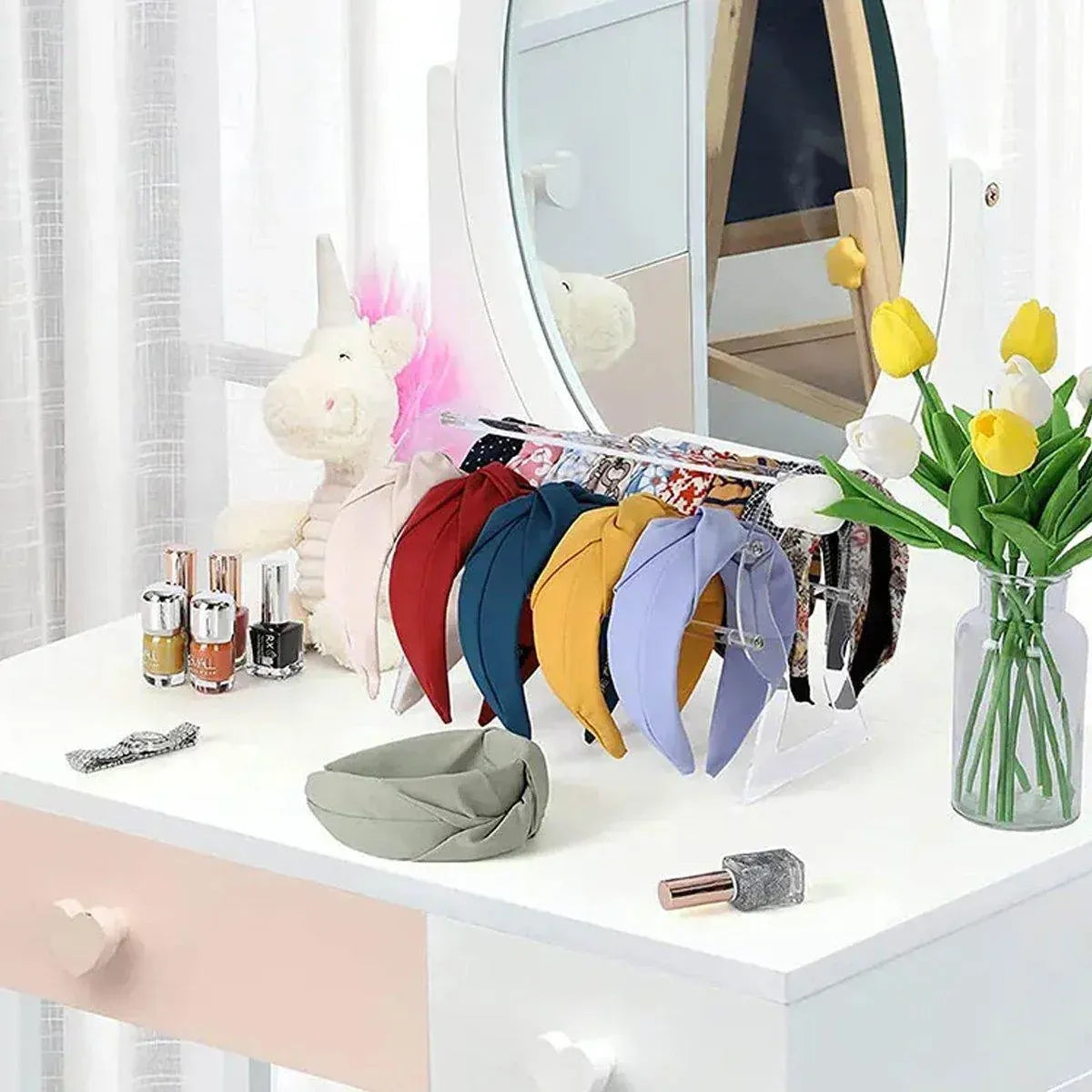 Clear Acrylic Headband Storage Stand