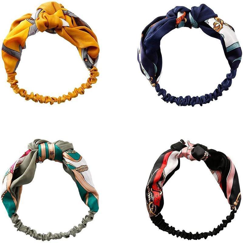 Women Lady Boho Bohemian Cross hair head headband band Scarf Wrap Bandana AU - Black