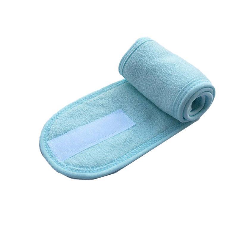 8-Colours Wrap Head Band Hairband Hair Band Adjustable Facial Make Up Face Wash Au - White