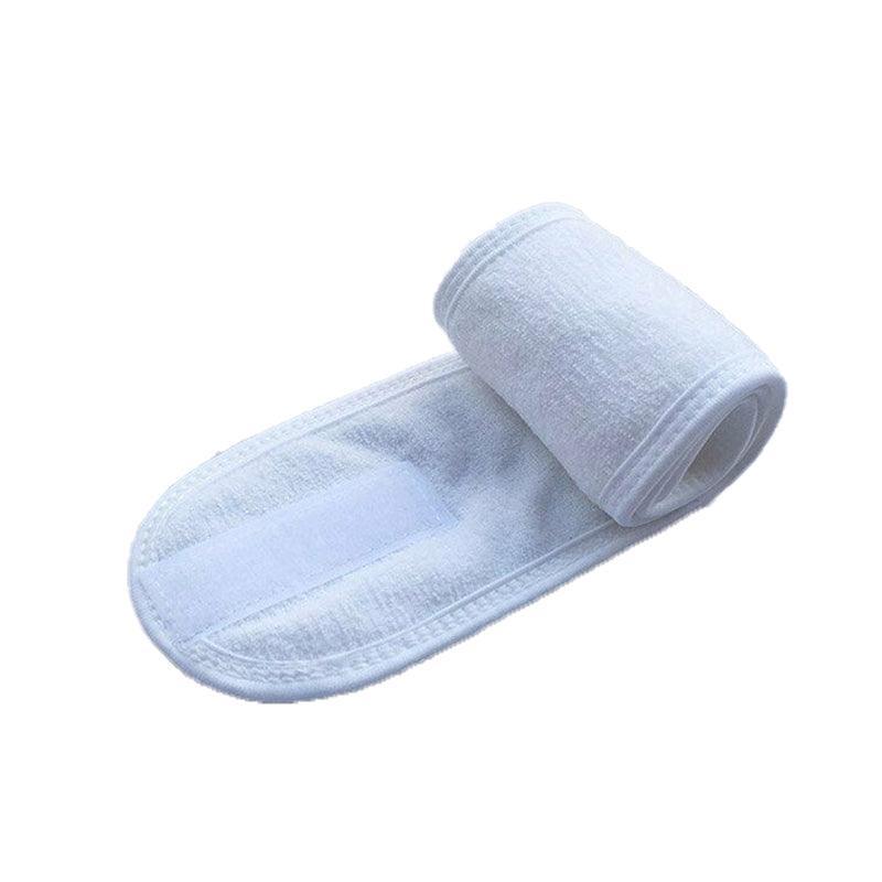 8-Colours Wrap Head Band Hairband Hair Band Adjustable Facial Make Up Face Wash Au - White