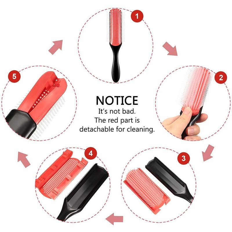 Hair Styling Brush Classic D3 Medium 9 Row Comb Styling Hairbrush