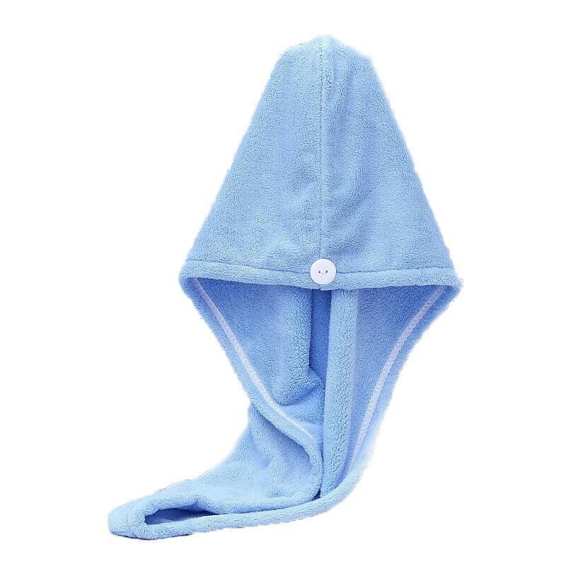 Fast Dry Hair Cap Wrap Towel Quick Drying Turban Bath Head Magic Wrap Hat Spa Au - Pink
