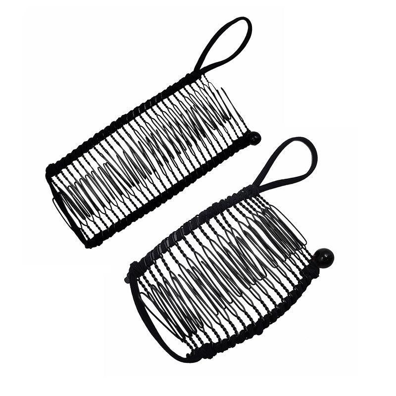 Vintage Banana Hair Clip Christmas Hair Claw Accessory Stretchable Banana Comb - 30 Teeth