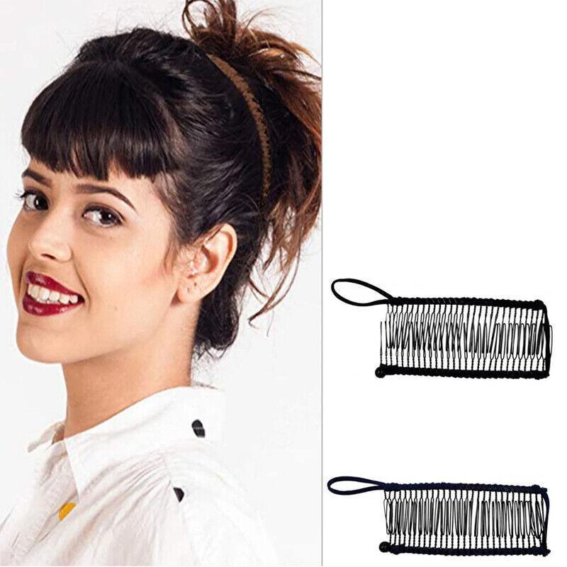 Vintage Banana Hair Clip Christmas Hair Claw Accessory Stretchable Banana Comb - 30 Teeth