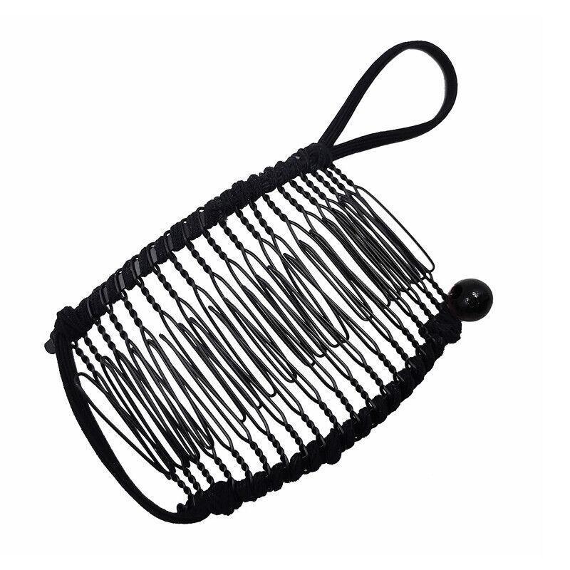 Vintage Banana Hair Clip Christmas Hair Claw Accessory Stretchable Banana Comb - 30 Teeth