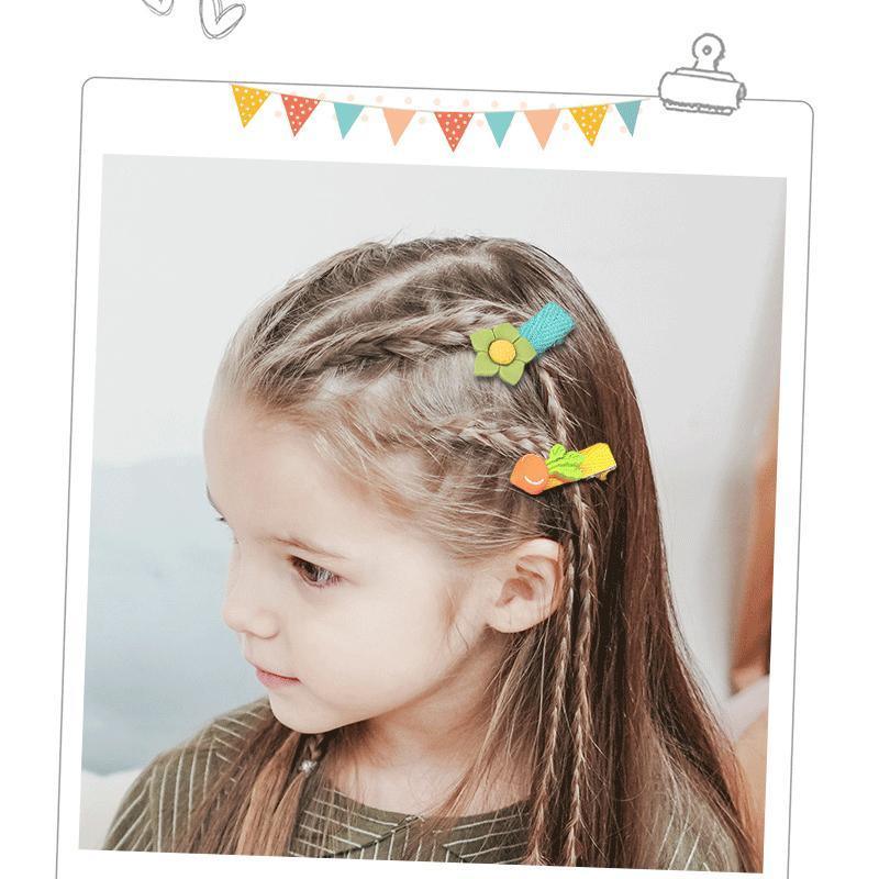 26Pcs Hair Clips Set Snap Bows and Hairpins for Styling and Everyday Use - Flower( Without Bottle)