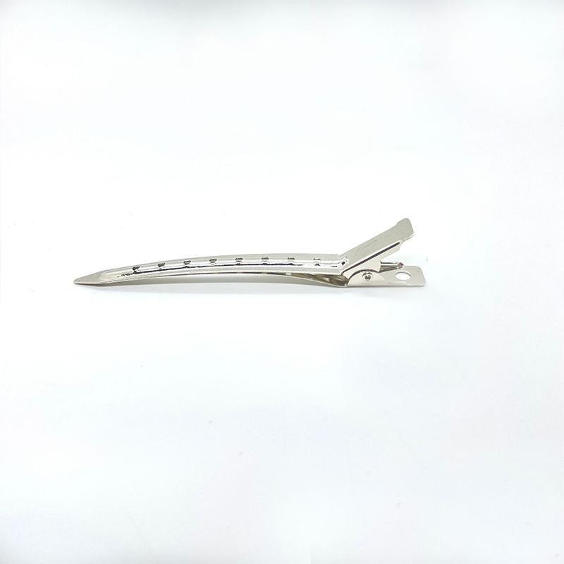 6-54X 9cm Hairdressing Sectioning Hair Clips Duck Bill Hairpin Salon Metal Curl Clips - 12PCS