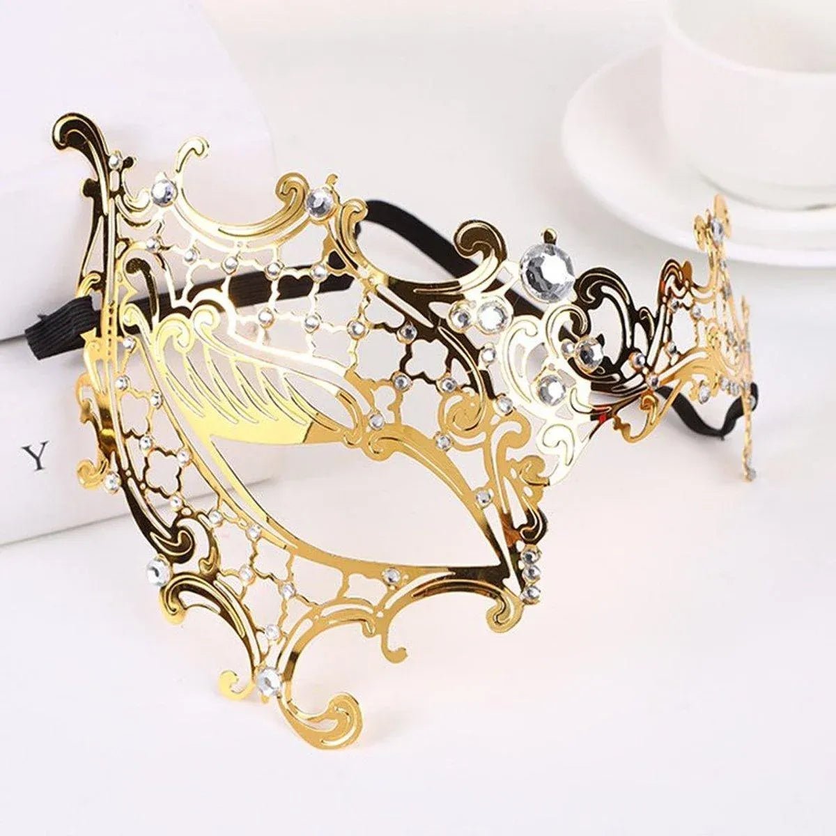 Hollow Out Iron Art Half Face Mask for Masquerade Party Costume Ball Accessories