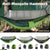Camping Hammock Tent Set Double Outdoor Hanging Bed With Mosquito Net For Travel - Green
