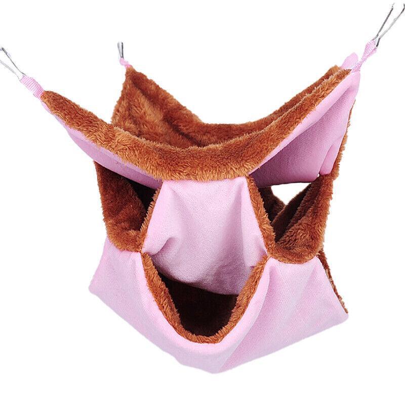 Hanging Hammock Nest Bed for Hamster Guinea Pig Ferret Rat Mice Cage Warmer Toy - Green Rabbit