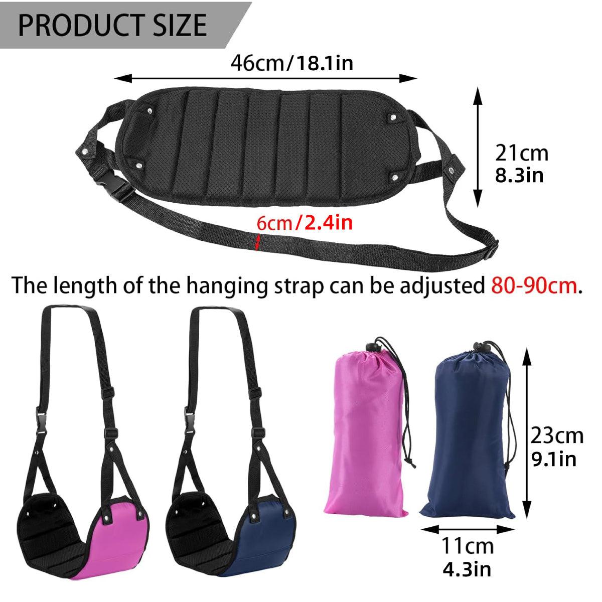 Travel Rest Hammock Office Foot Hammock Portable Rest for Relaxation Support - Navy Blue