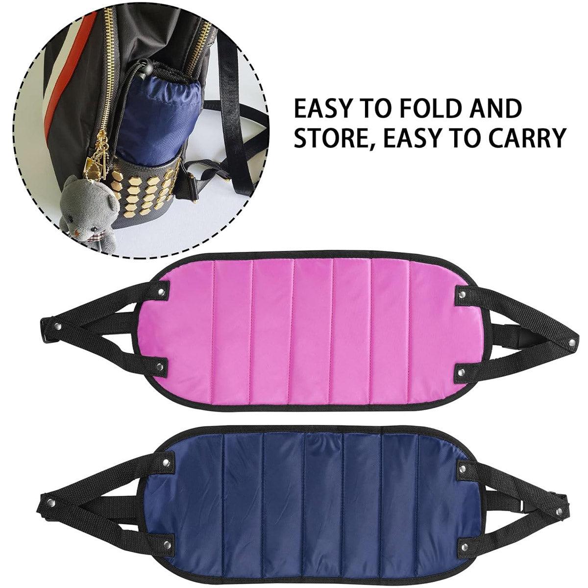 Travel Rest Hammock Office Foot Hammock Portable Rest for Relaxation Support - Navy Blue