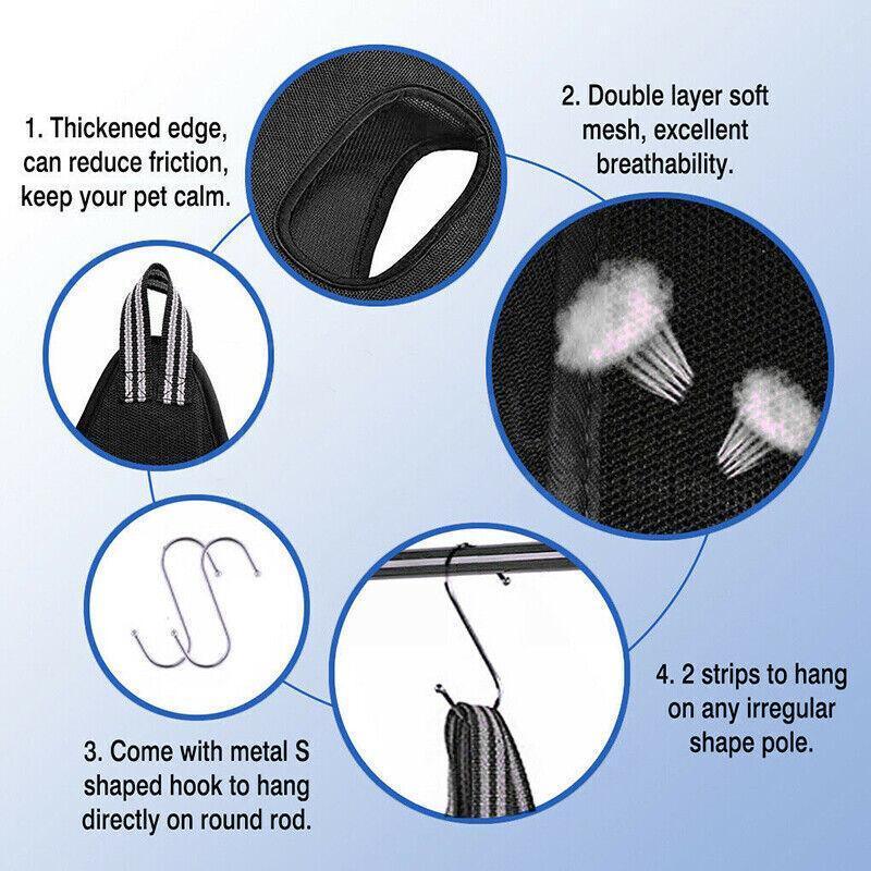 S Size Hammock Helper Pet Dog Cat Grooming Restraint Bags for Bathing Trimming Nail - Blue