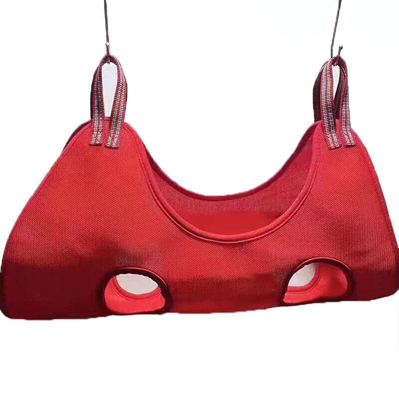 S Size Hammock Helper Pet Dog Cat Grooming Restraint Bags for Bathing Trimming Nail - Red
