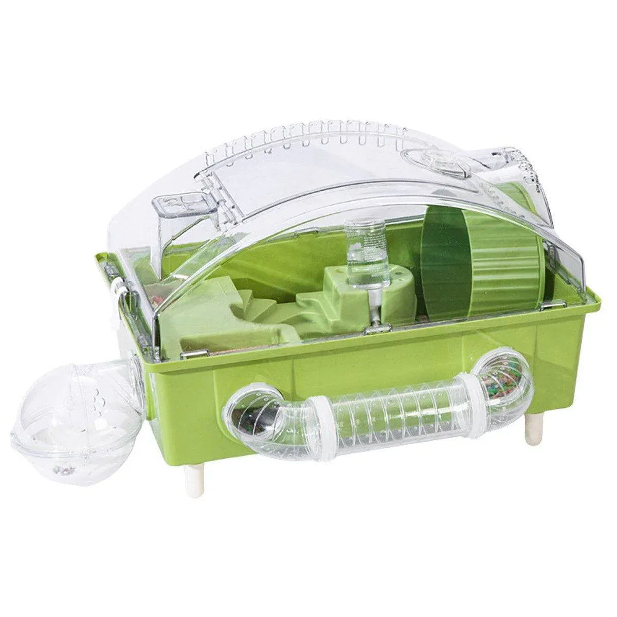 Acrylic Hamster Large Cage Luxury Villa House Playing House for Small Animals - Beige