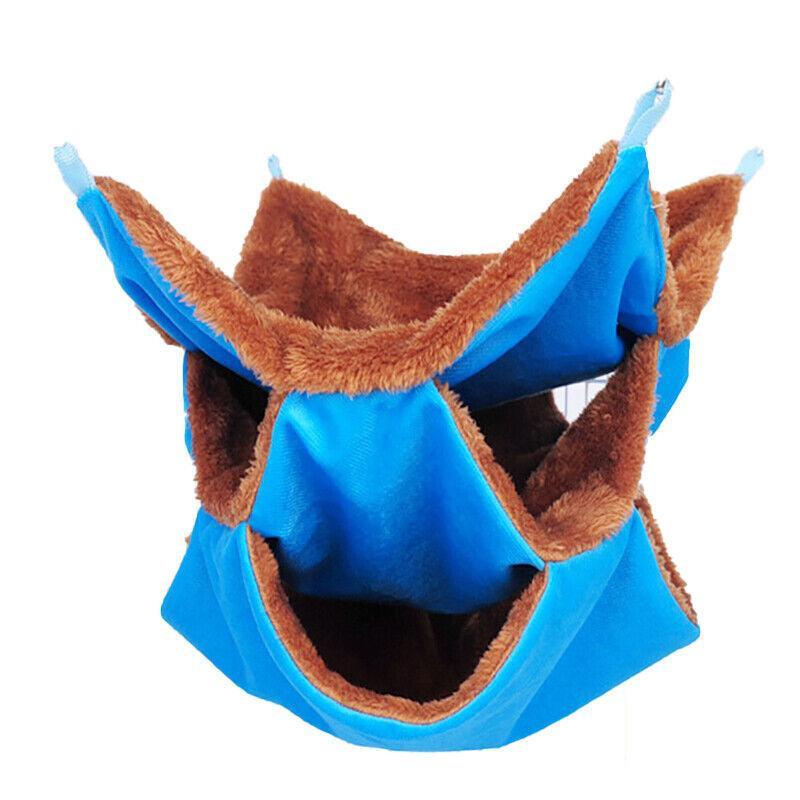 Hanging Hammock Nest Bed for Hamster Guinea Pig Ferret Rat Mice Cage Warmer Toy - Pink