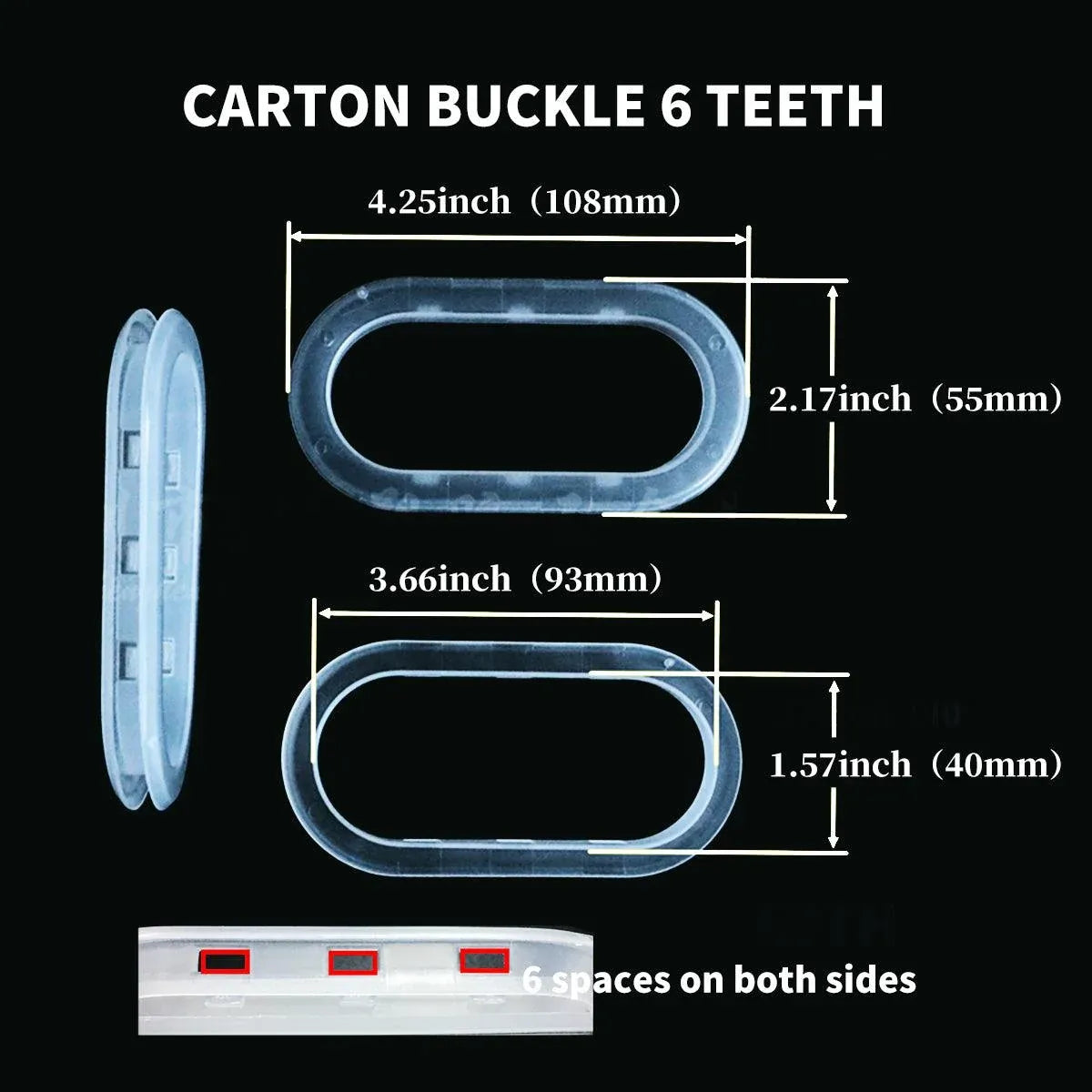 100-Piece Plastic Carton Handle Set