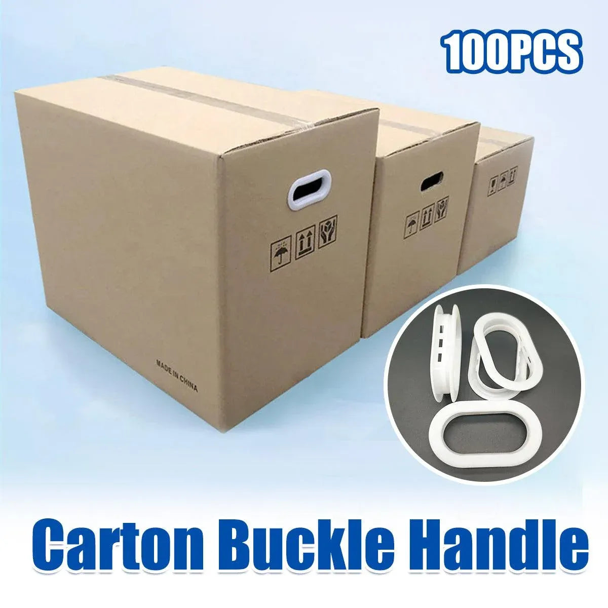 100-Piece Plastic Carton Handle Set