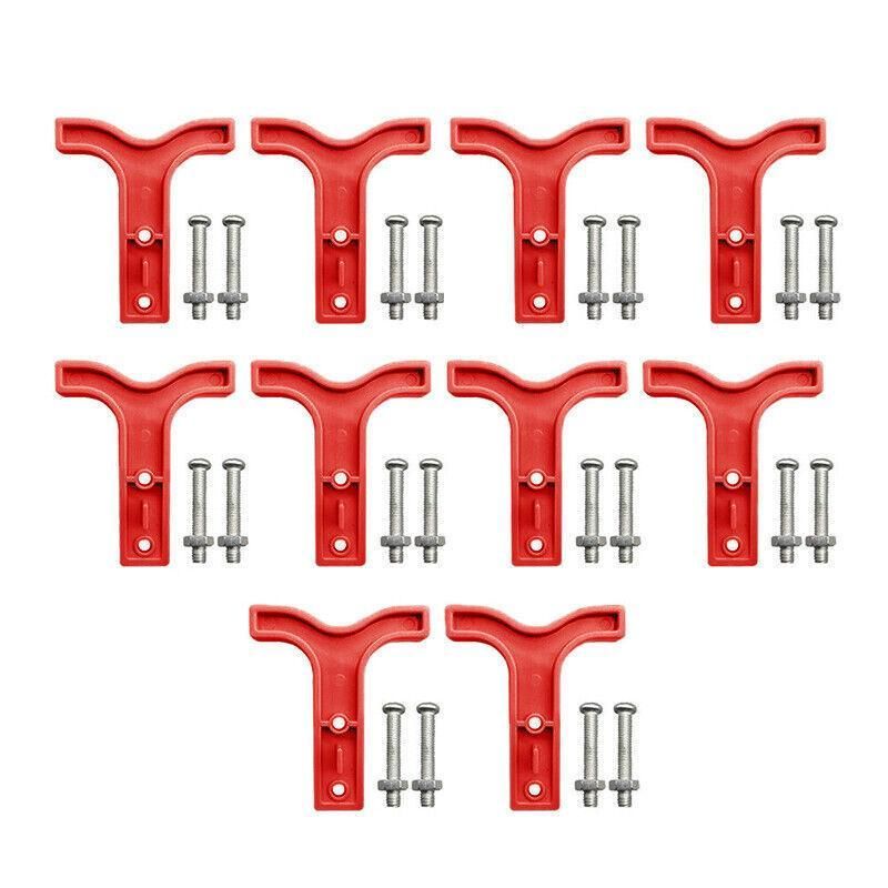 10X Red T Bar Handle For Anderson Style Plug Connectors Tool 50Amp 12-24V 6Awg