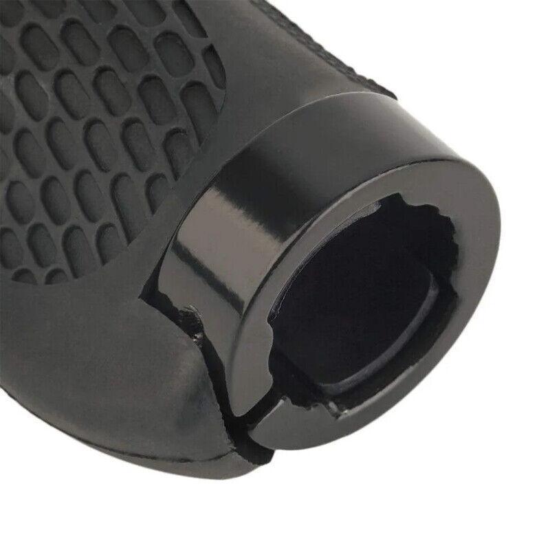 Cycling Lock-On Mtb Ergonomic  Mountain Bike  Rubber  Grips Bicycle Handlebar Au - Black